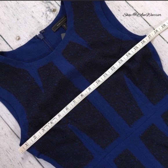 BCBGMaxAzria NWT lace color block sheath dress *shop@iamwarrior - Picture 6 of 11